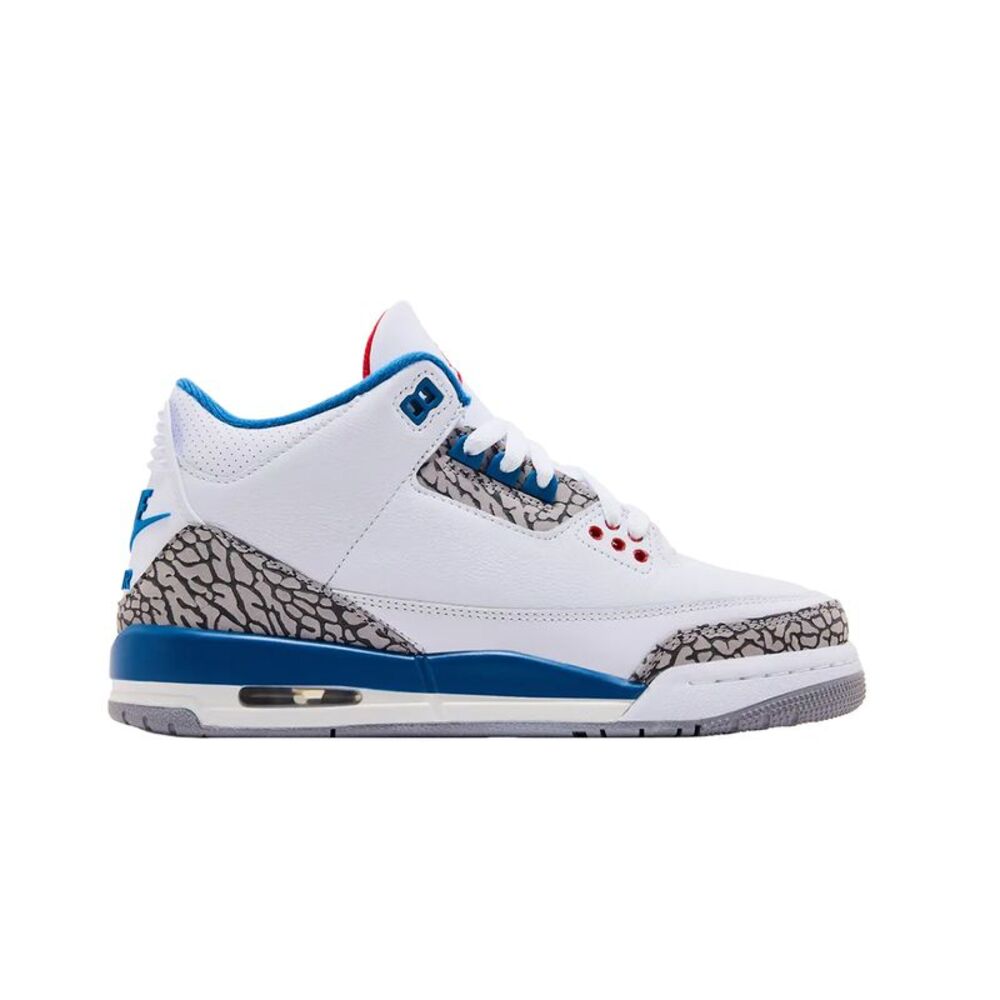 Jordan 3 Retro Lifestyle Sneakers True Blue Grade School White DM0967